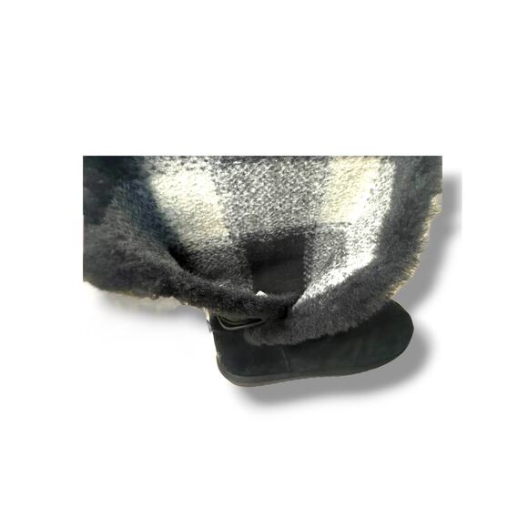 Koolaburra by UGG Kinslei Tall Suede Shearling Boots Women’s 9 | Black Winter - Picture 9 of 9